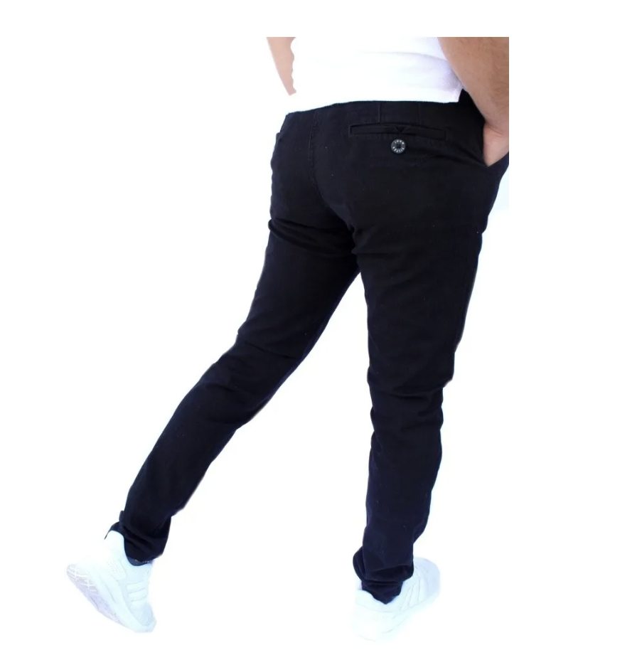 Pantalón Skinny de Gabardina Stretch para Hombre John Silver.