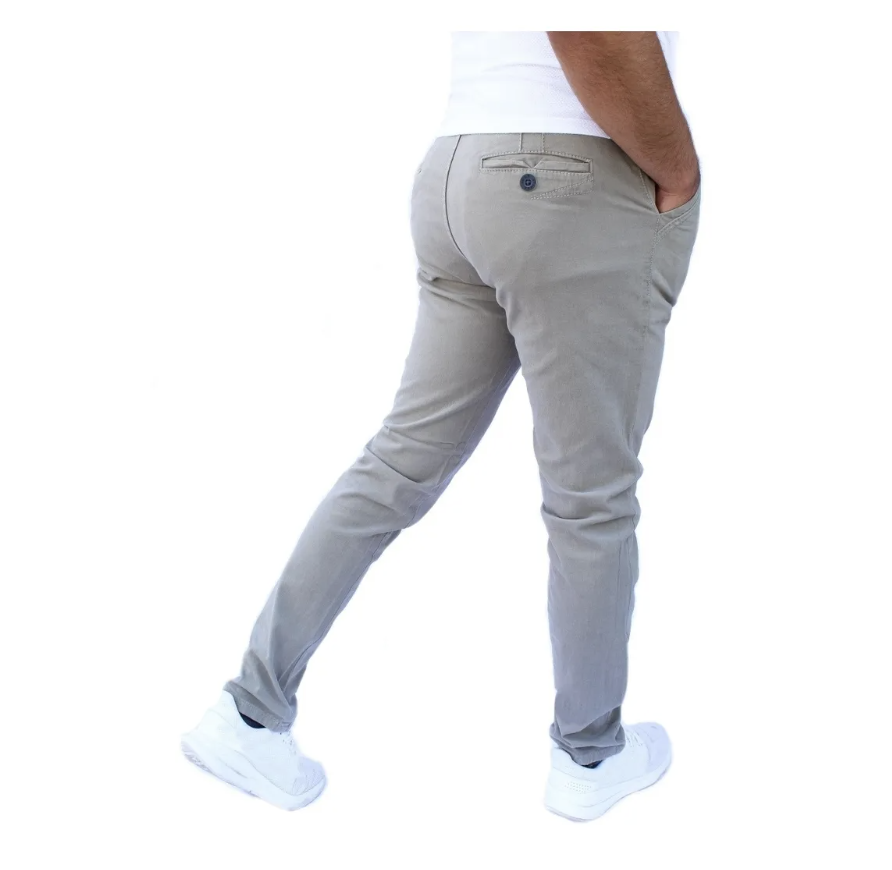 Pantalón Skinny de Gabardina Stretch para Hombre John Silver.