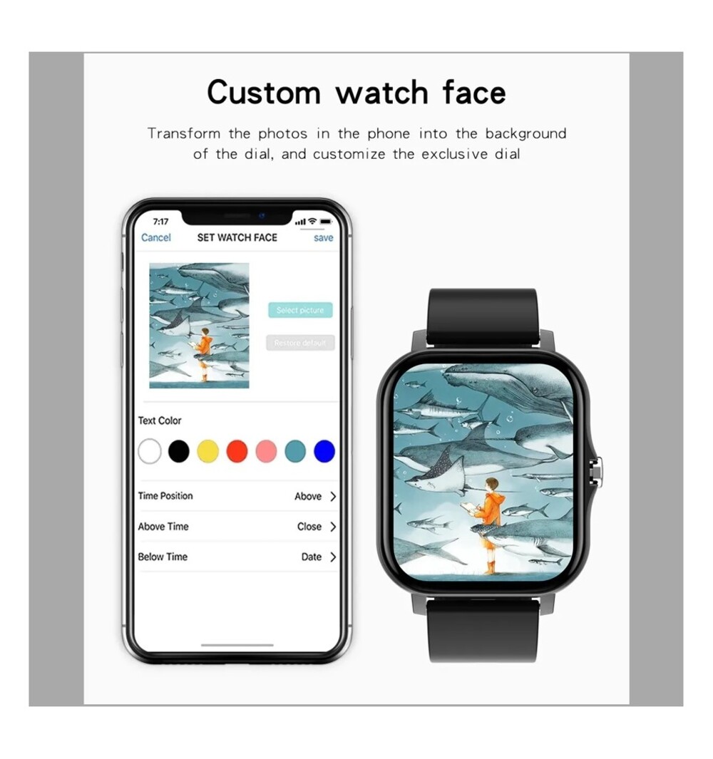 Smart Watch Reloj Inteligente Fralugio Q13 Notificaciones Hd