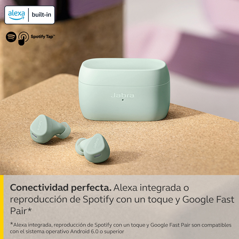 Audífonos Inalámbricos Jabra Elite 4 Active Menta