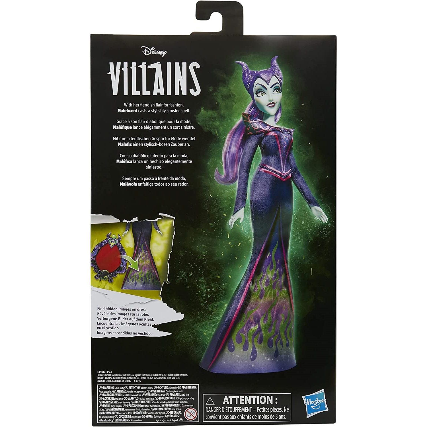 Muñeca Villanas Disney Villains - Malefica F4561 Hasbro
