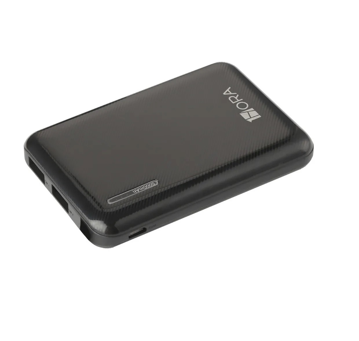 Power Bank Batería Portátil 5000mah 2.1a Ultra Mini 1hora Negro