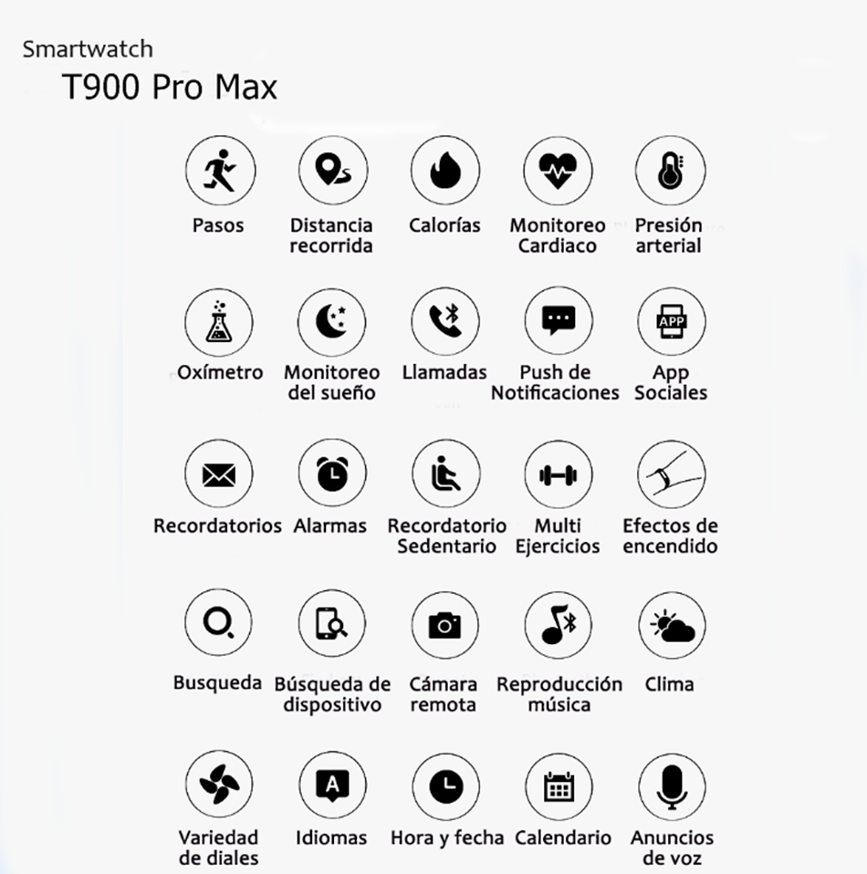 Smart Watch T900 Pro Max - Serie 8