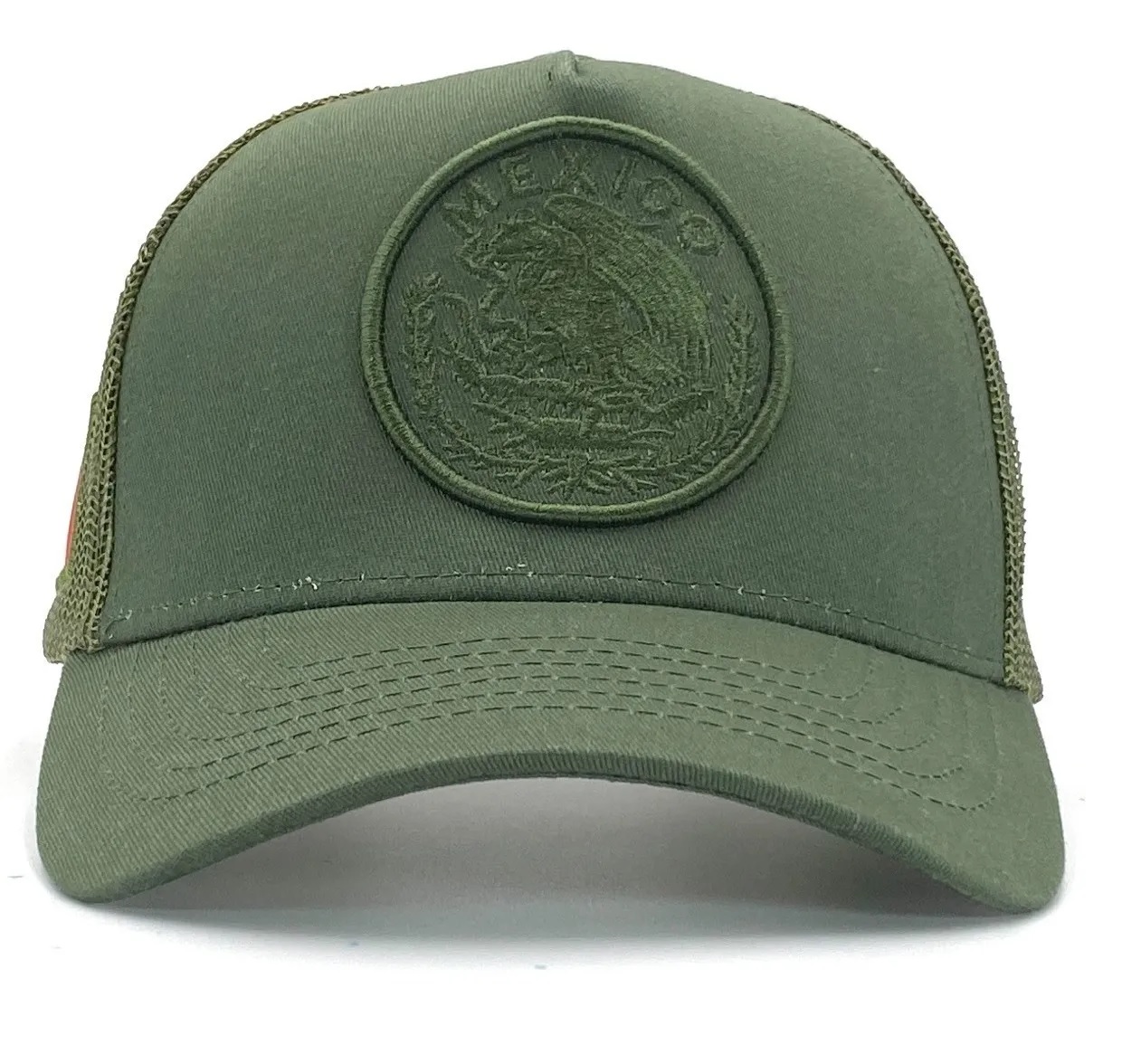 Gorra Táctica Militar Escudo México Beisbol Verde