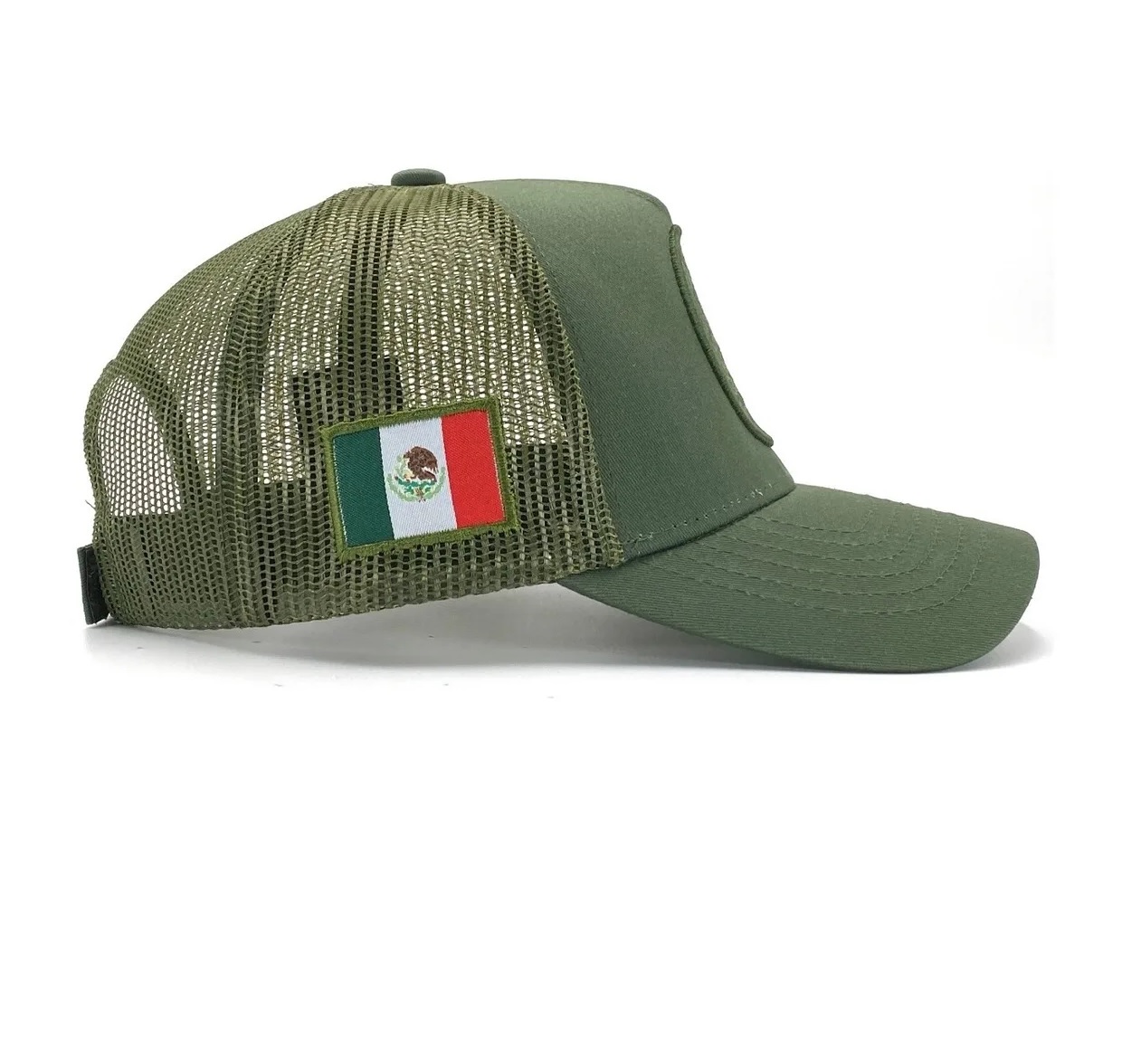 Gorra Táctica Militar Escudo México Beisbol Verde