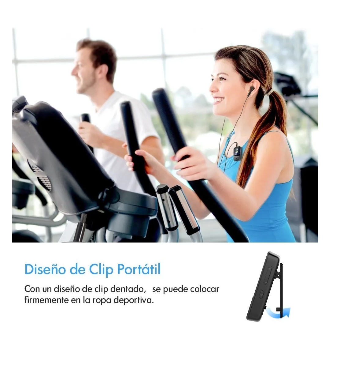 Reproductor De Musica Mp3 Con Bluetooth Deportivo Portatil