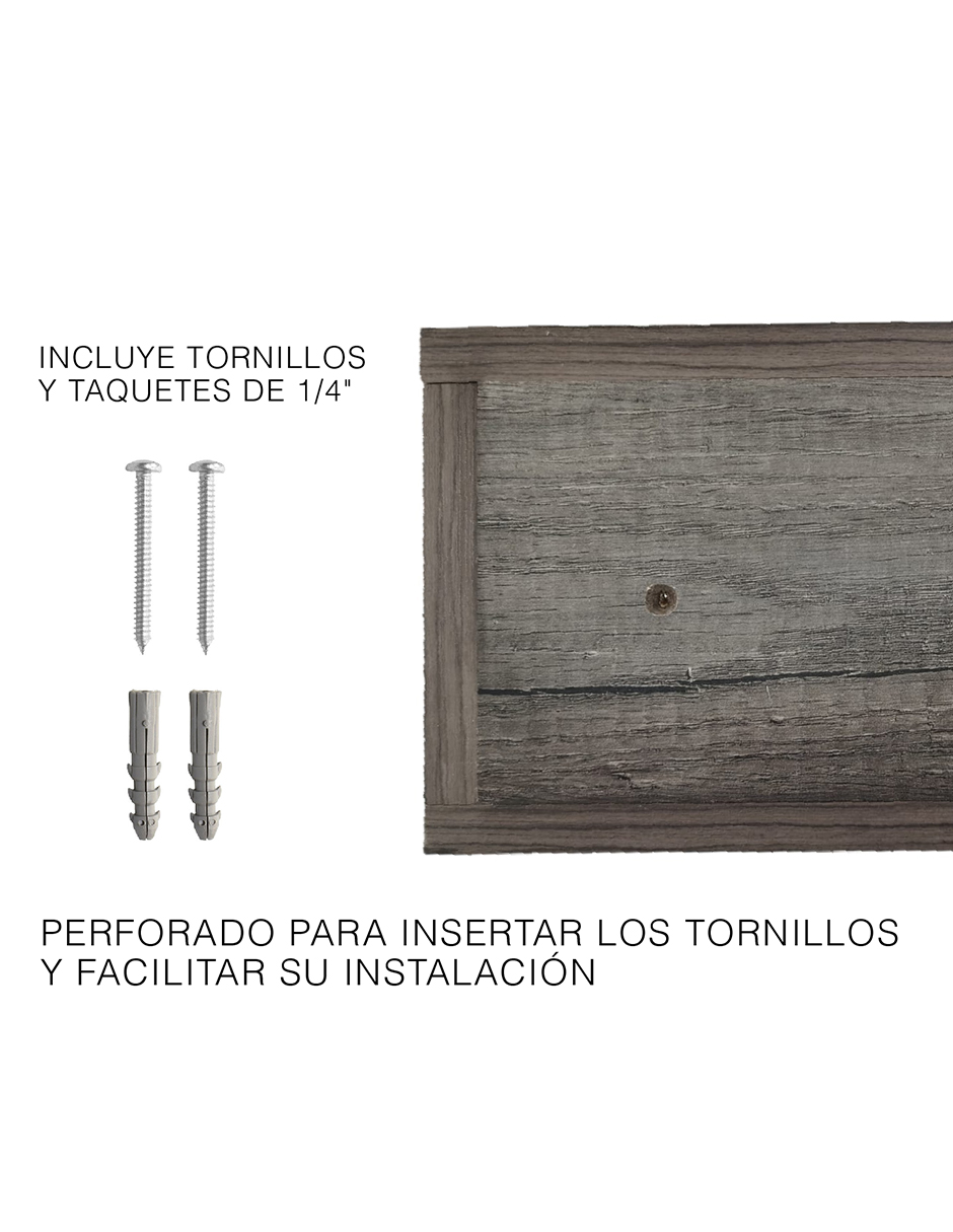 Repisa De Recamara Flotante Mesa De Noche Con Cajón Lombardia