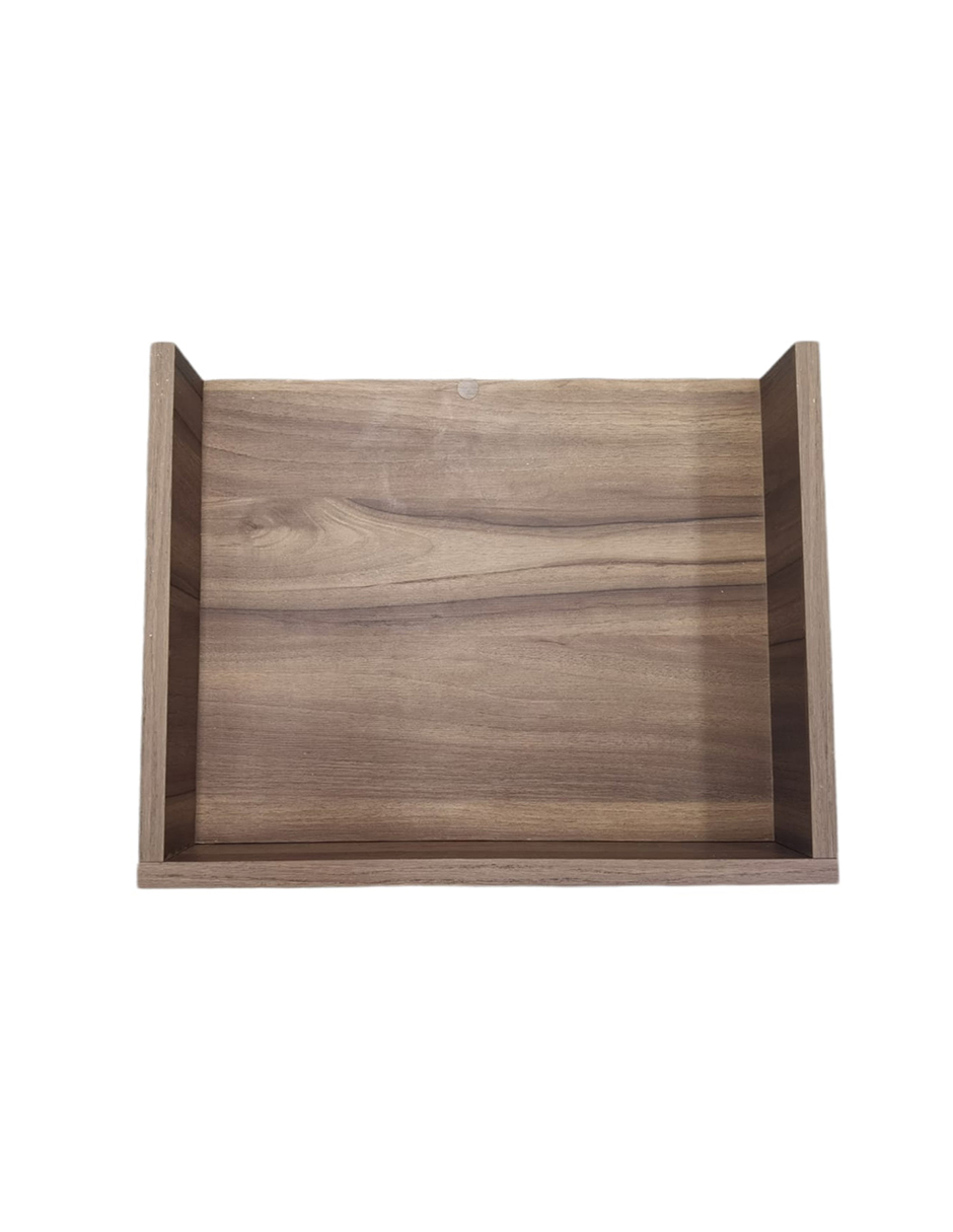 Repisa De Recamara Flotante Mesa De Noche Con Cajón Nogal Terracota