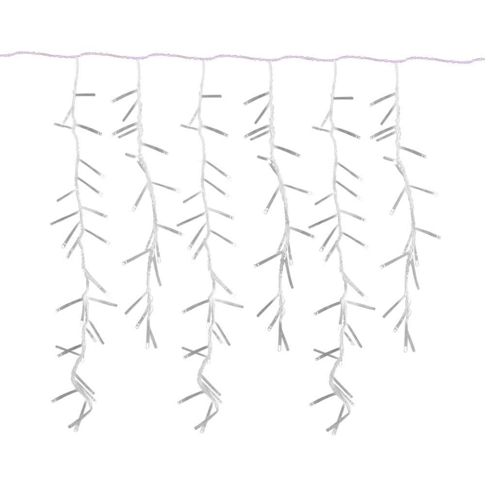 Serie Tipo Cascada Luz Blanca 500 Led 8 Funciones 9 Metros