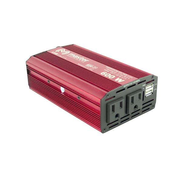 Inversor de Voltaje con 600 Watts de Potencia para Conectar Aparatos Domesticos al Auto con Puerto de Carga USB / Master / EL-INV600W