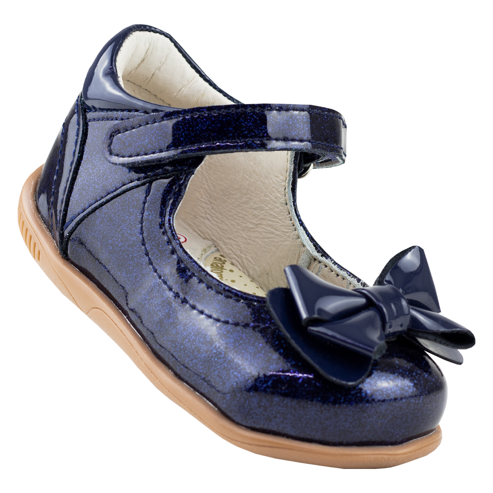 Zapato Para Bebe Niña Chabelo Con Moño Clasico C337-B Marino