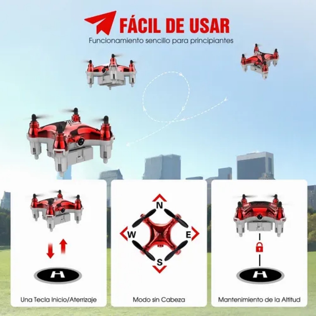 Mini Drone Para Niños Principiantes Rc Quadcopter