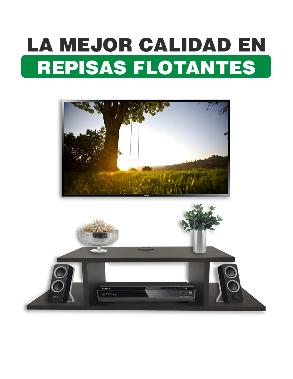 Estante Flotante Moderno para equipos de TV 70 x 20 cm Roble Dakar