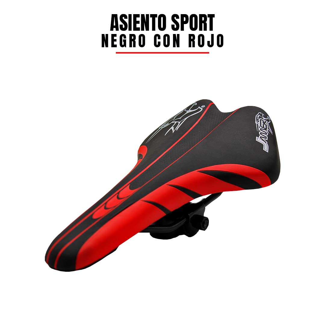 Asiento Bicicleta Mtb Sport Ultra Confortable Rojo