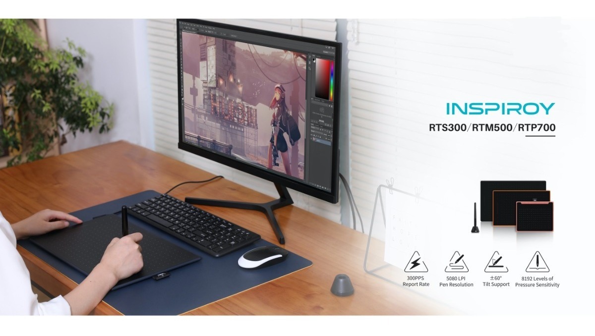 Tableta Digitalizadora Huion Inspiroy RTP-700