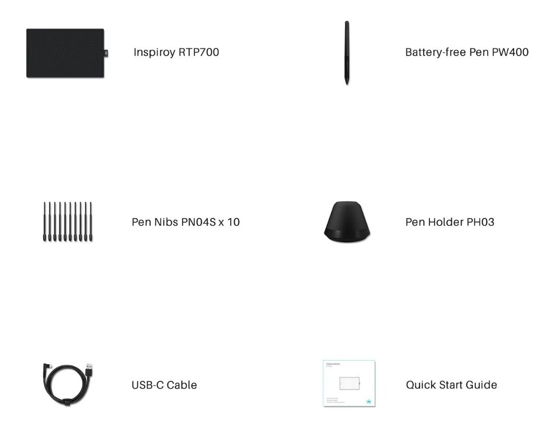 Tableta Digitalizadora Huion Inspiroy RTP-700