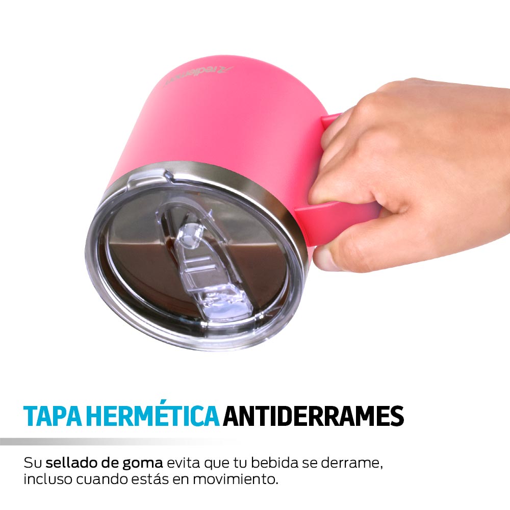 Termo para Café de Acero Inoxidable Taza con Tapa Hermética 400 ml