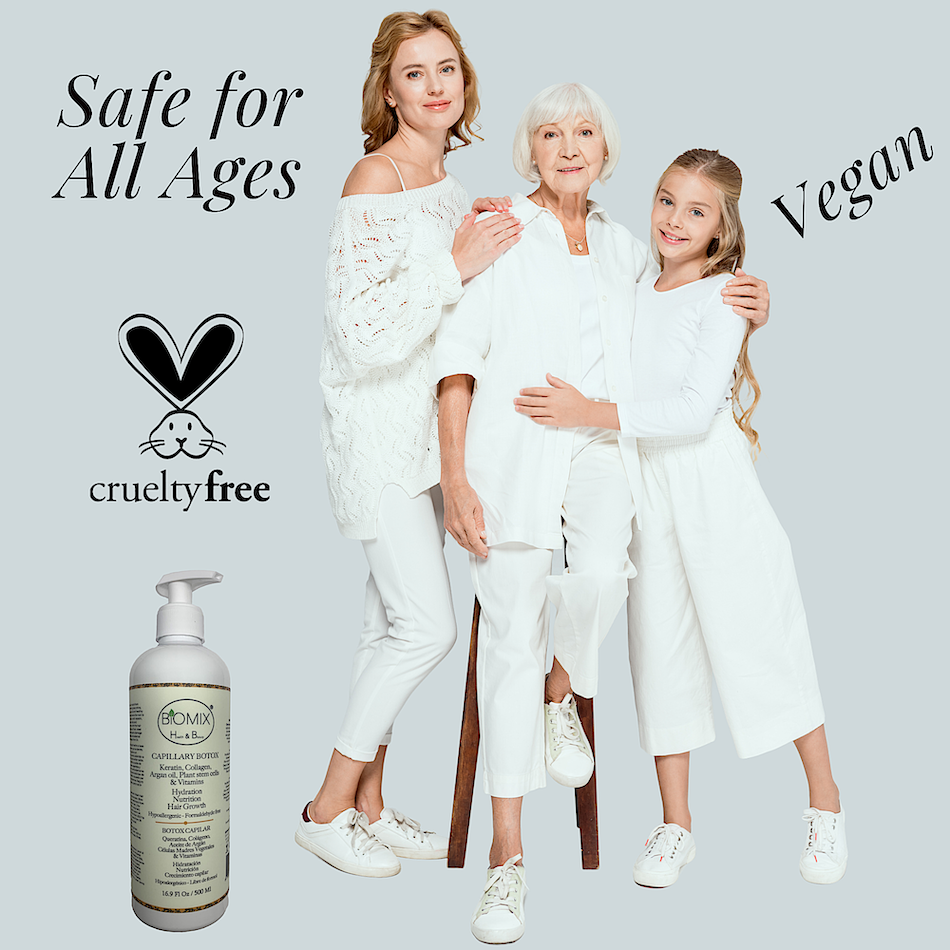 Botox Capilar Vegano Hipoalergénico Keratina, Colágeno, Aceite de Argán, Células Madres Vegetales, Vitaminas Para Todos Los Cabellos 500 Ml