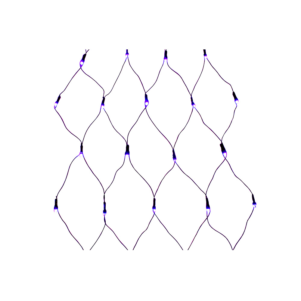 Red Mágica Navideña 240 Focos Luces Led Color Morada 1.65 mts Navicolors