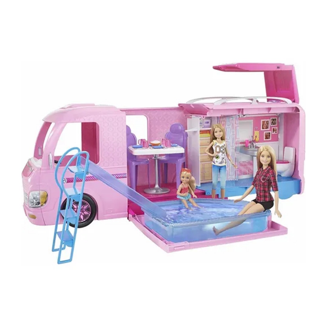 Set De Juego Barbie Estate Cámper De Los Sueños 3 En 1