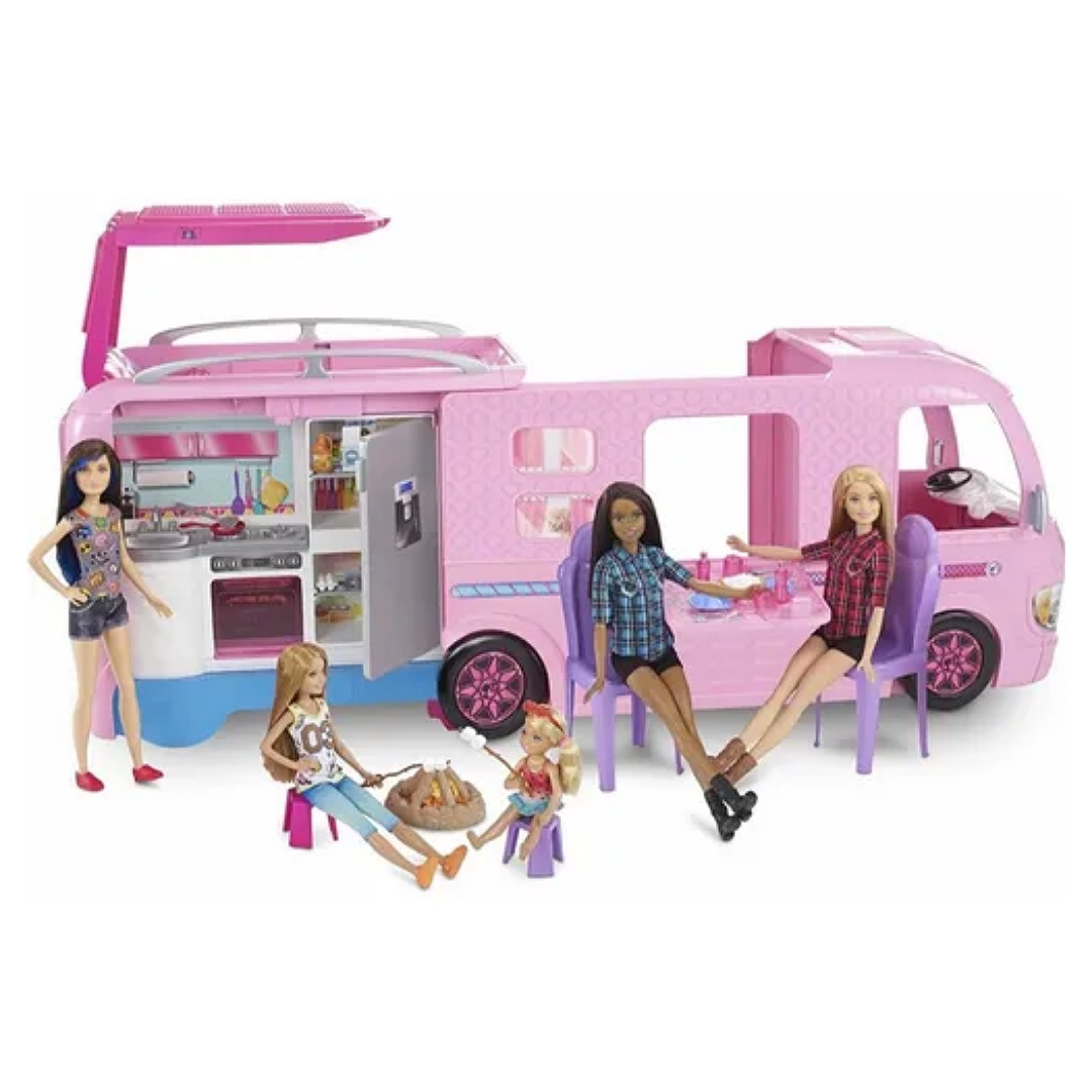 Set De Juego Barbie Estate Cámper De Los Sueños 3 En 1