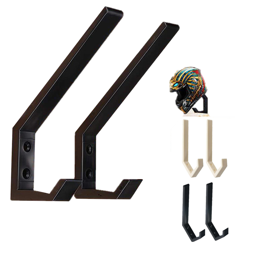 Soporte Para Casco Pared Perchero 2 Porta Cascos