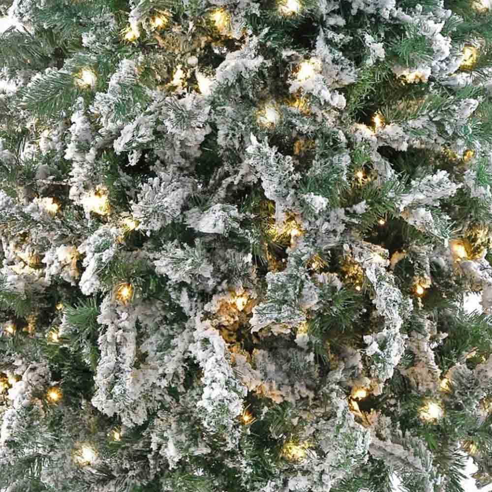 Arbol de Navidad Artificial Nevado con luces LED integradas Alto 1.90 m Toronto Kyuden Home