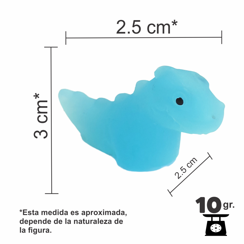 Squishy chico kawaii neon empaque con 12 pz.