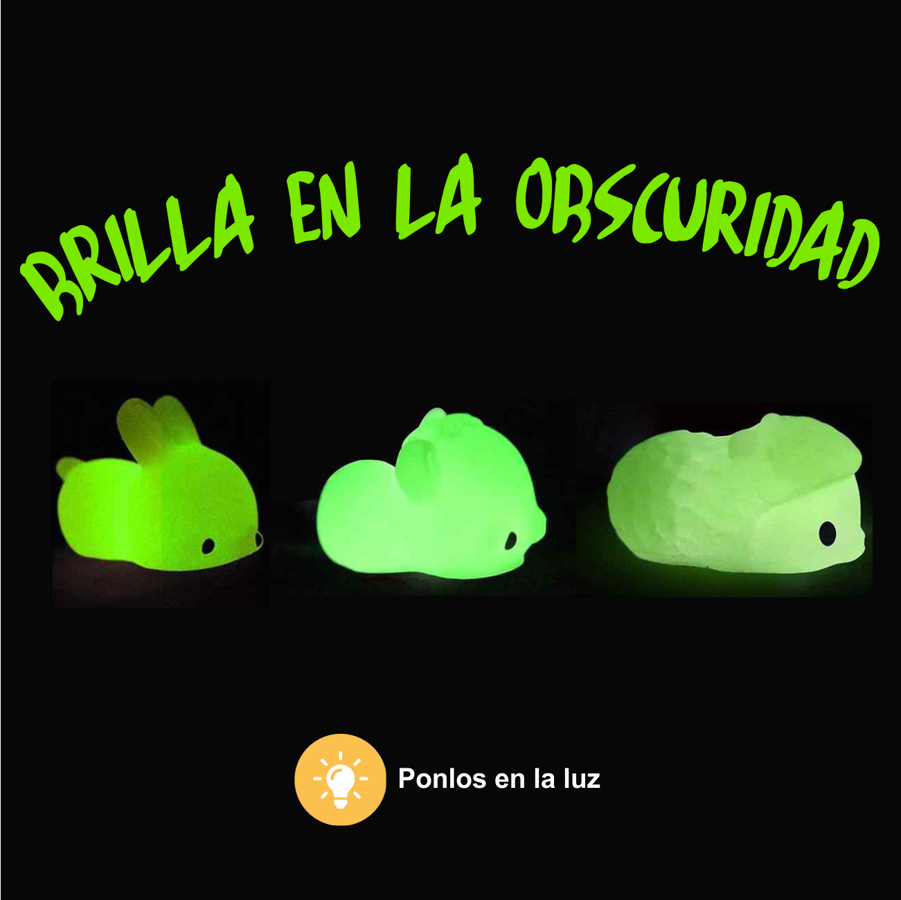 Squishy chico kawaii neon empaque con 12 pz.