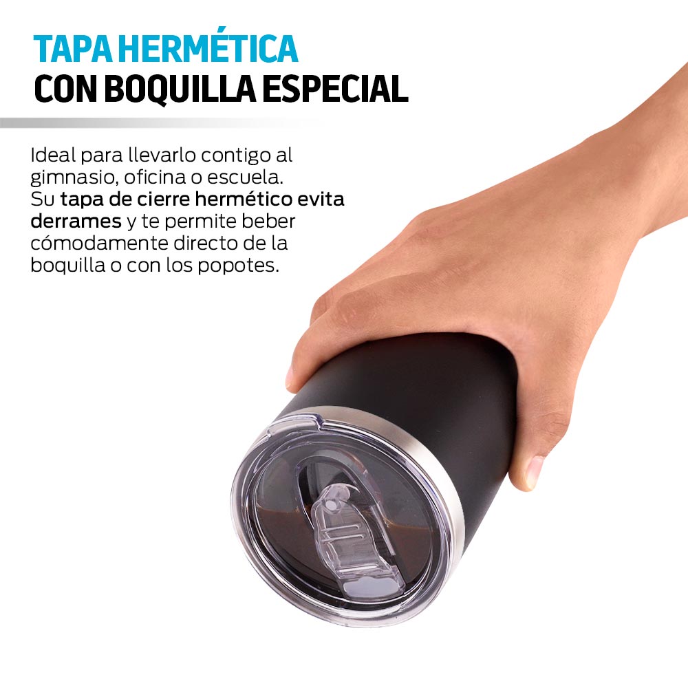 Termos de Acero Inoxidable Vaso Térmico Doble Pared 2 Piezas Redlemon
