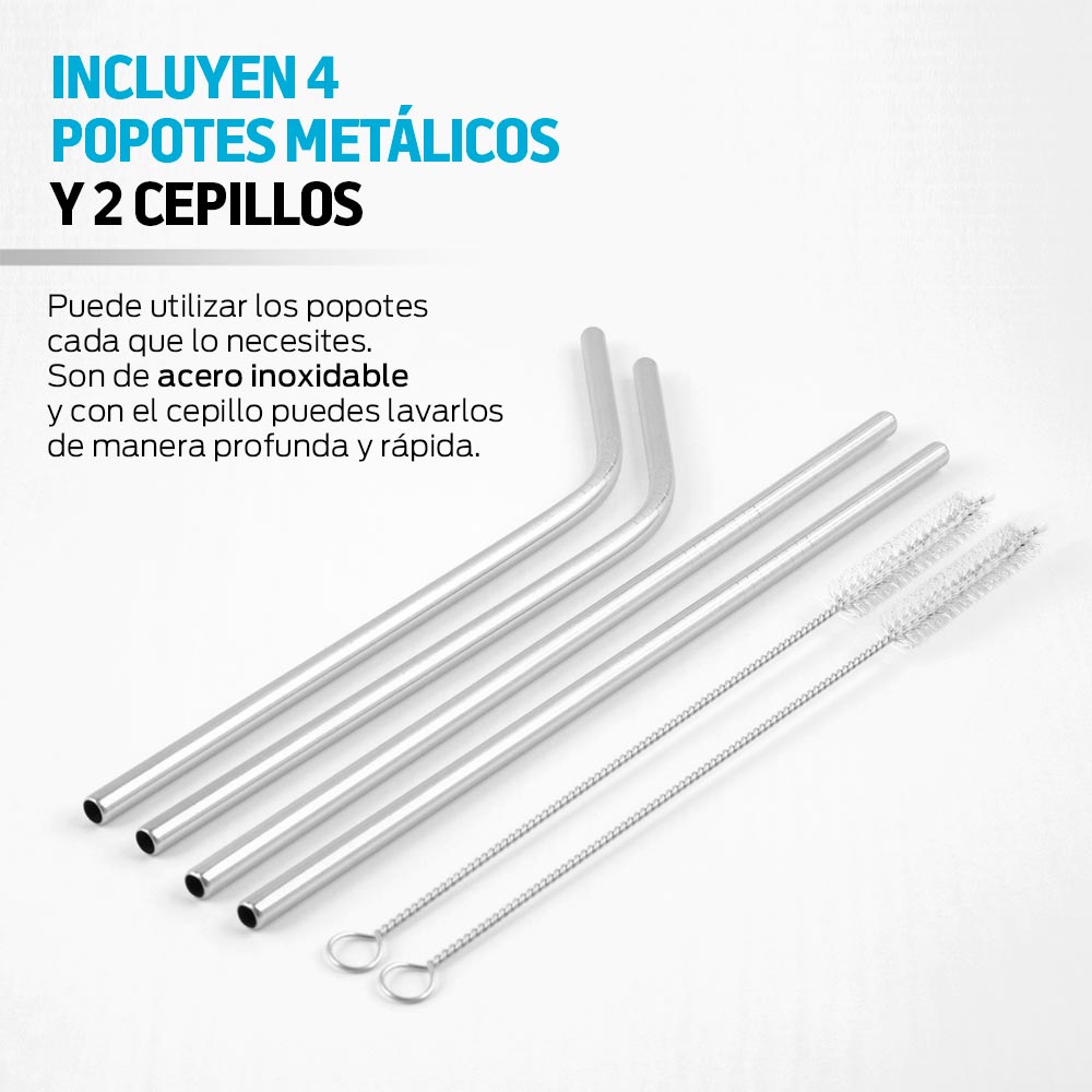 Termos de Acero Inoxidable Vaso Térmico Doble Pared 2 Piezas Redlemon