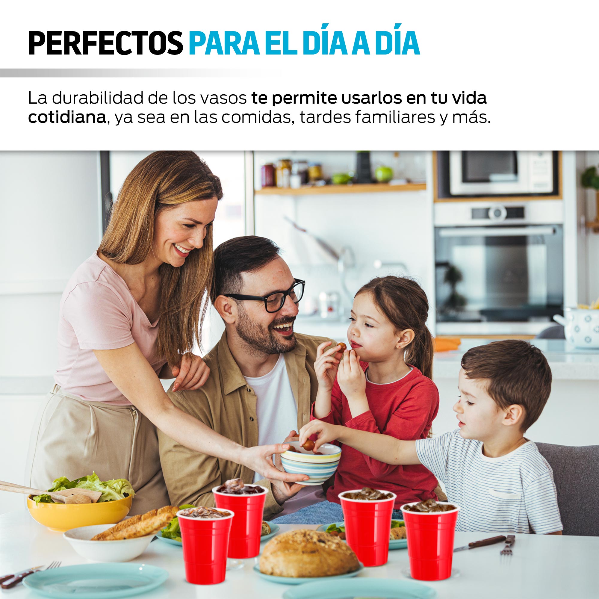 Vasos de Plástico Rígido Reutilizables Vaso Fiesta 10 Piezas 500 ml