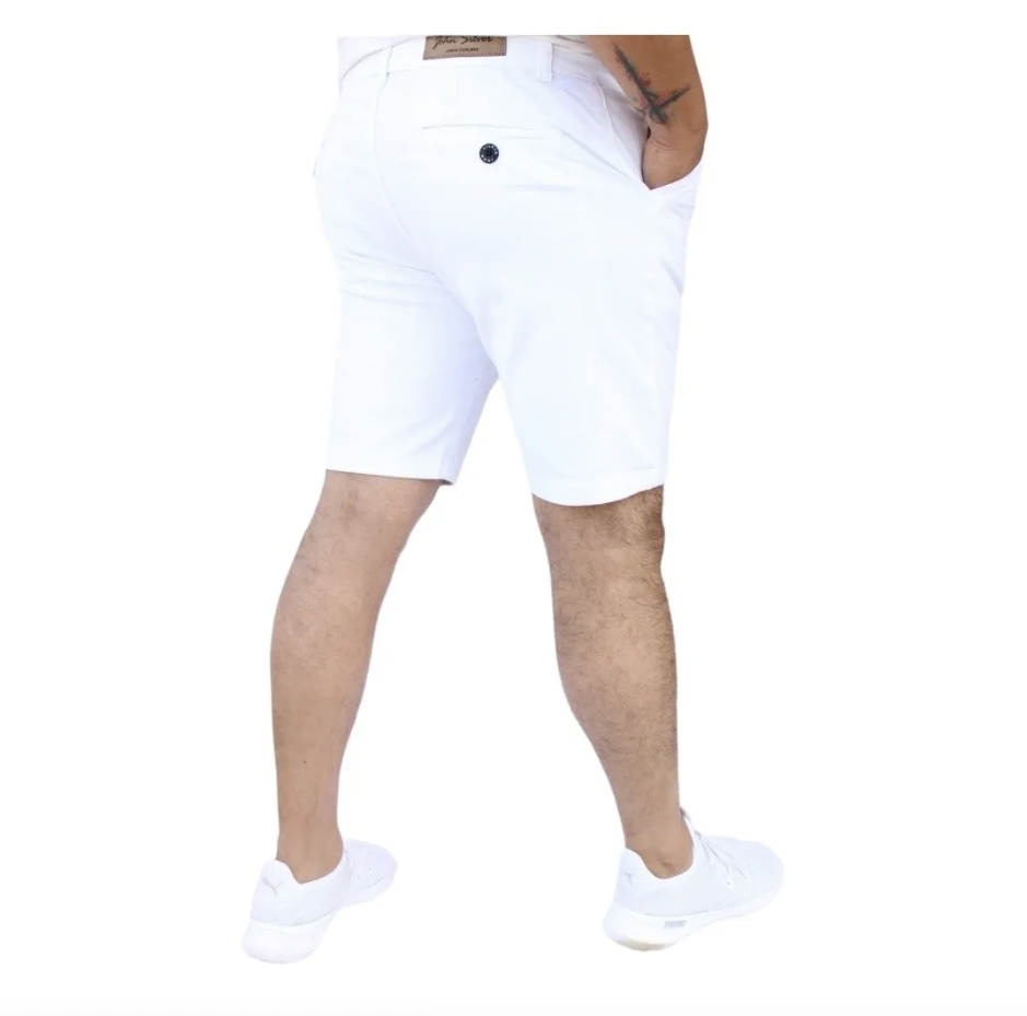 Bermuda Short de Gabardina Stretch para Hombre John Silver