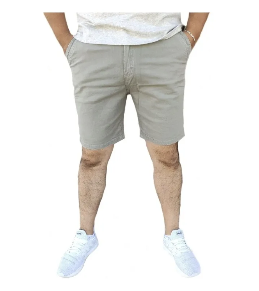 Bermuda Short de Gabardina Stretch para Hombre John Silver
