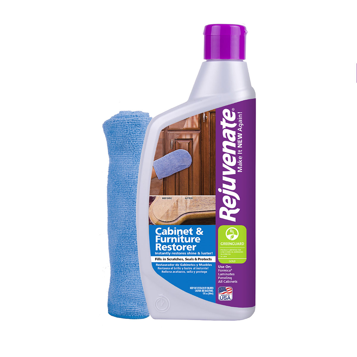 Restaurador y Renovador de Muebles y Gabinetes Rejuvenate Tv Ofertas Cubre rayones y más Rejuvenate Cabinet & Furniture Restorer 384 ml