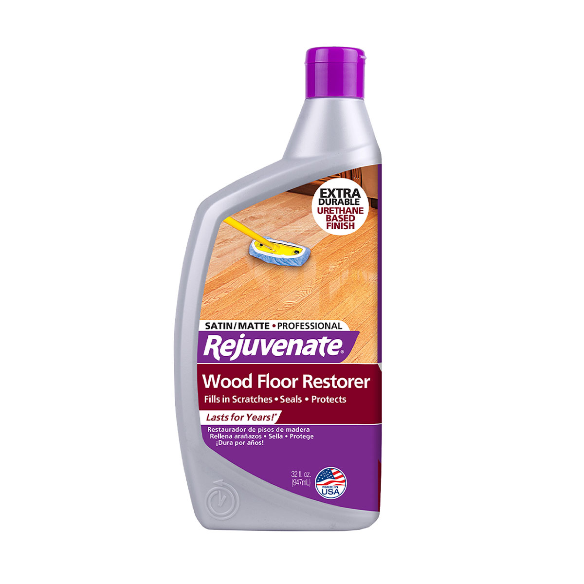 Restaurador Profesional de Pisos de Madera Acabado Satinado. Restaura brillo y Cubre Rayones Rejuvenate Tv Ofertas Wood Floor Restorer 