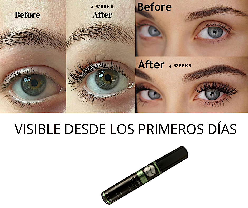 Suero Multibeneficios para Crecimiento De Pestañas Y Cejas 20 ML Biotina, Olivo, Argán, Ricino, Vitamina E