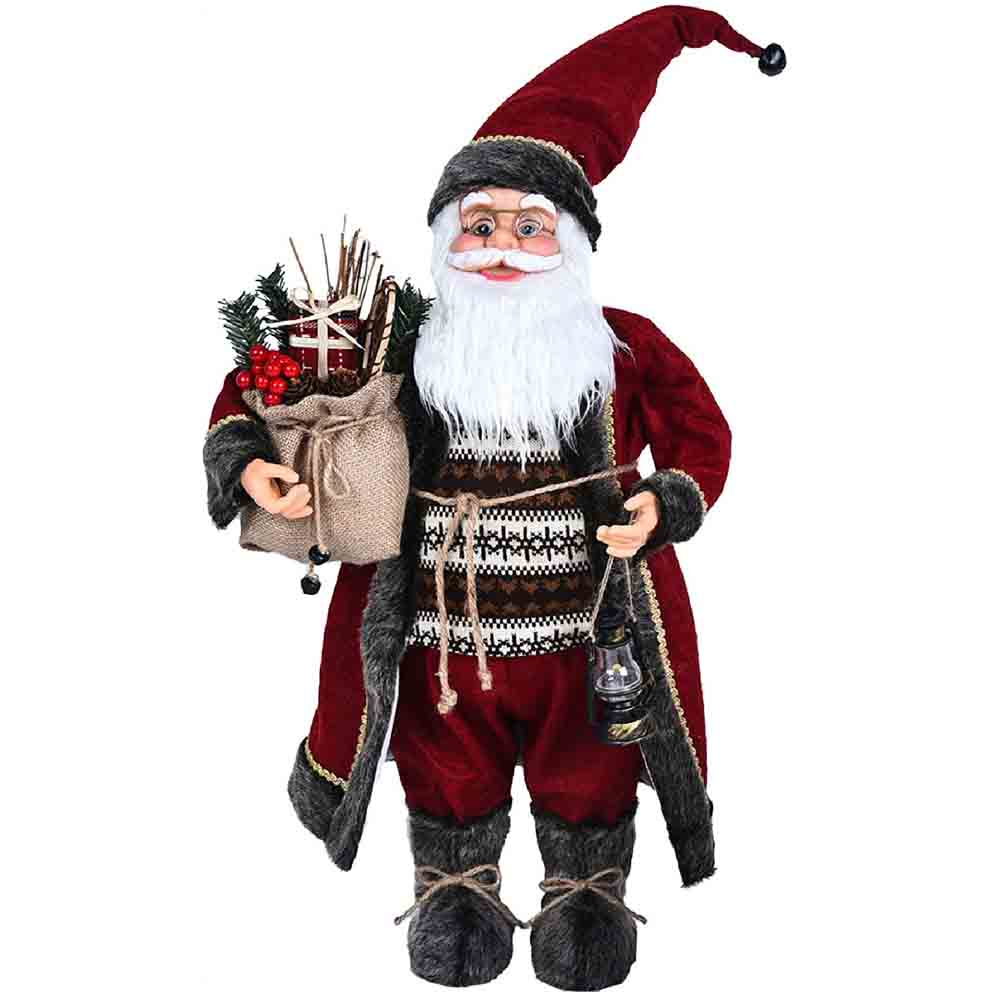Figura decoración navideña Santa Claus rojo grande 60 cm Belly Kyuden Home