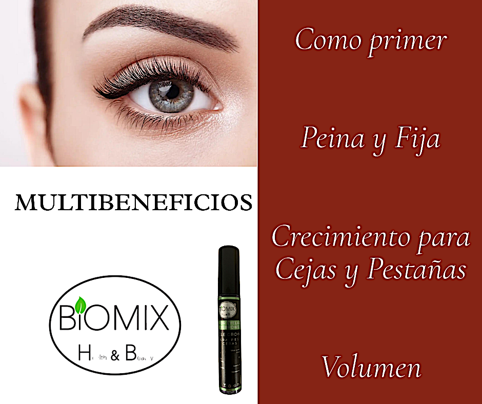 Suero Multibeneficios para Crecimiento De Pestañas Y Cejas 20 ML Biotina, Olivo, Argán, Ricino, Vitamina E