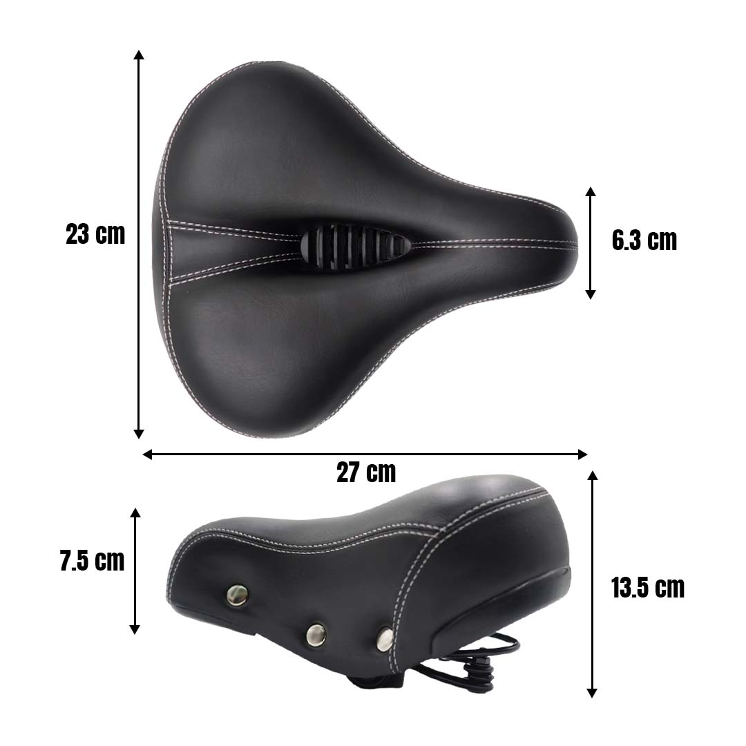 Asiento Bicicleta Prostático Ultra Confortable Negro