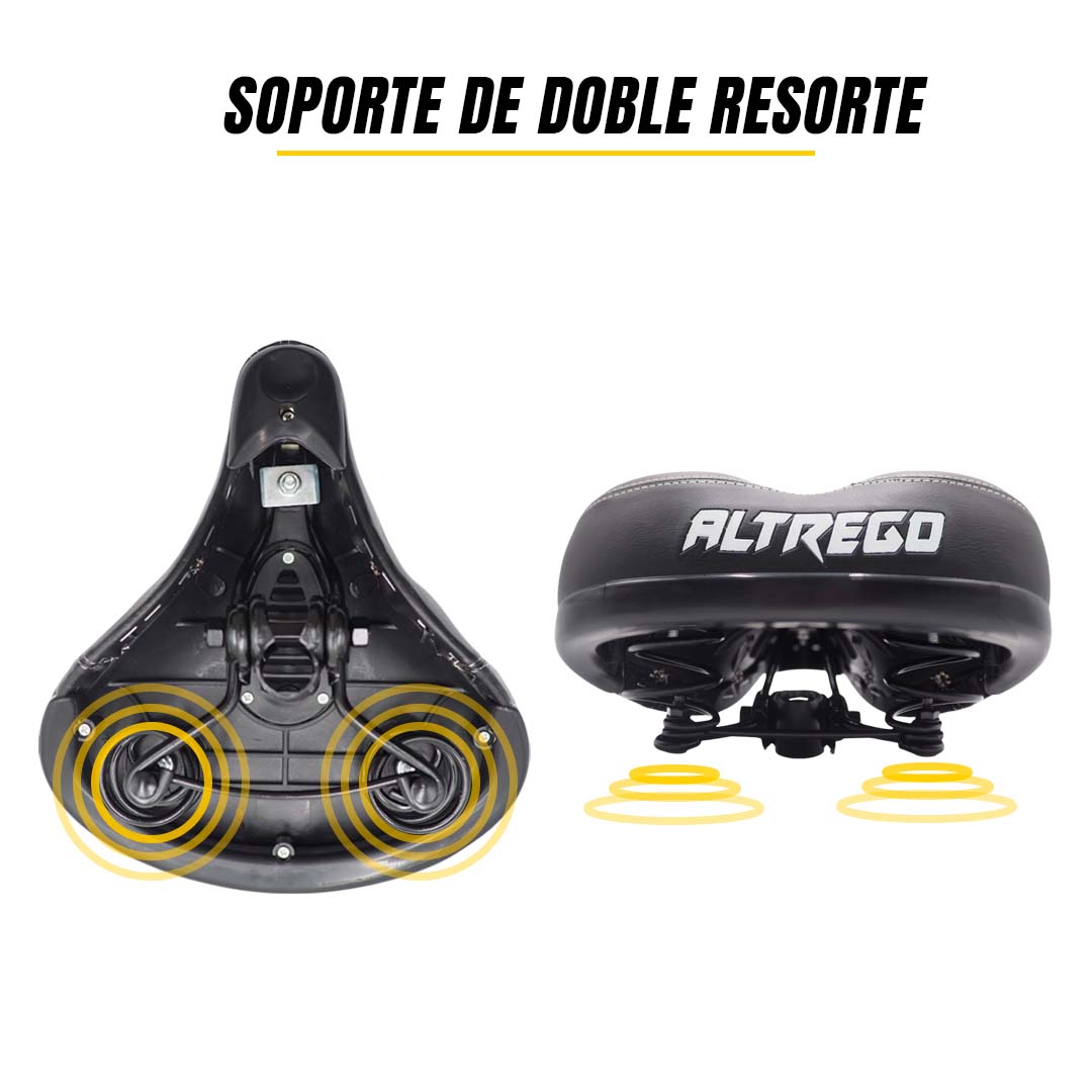 Asiento Bicicleta Prostático Ultra Confortable Negro