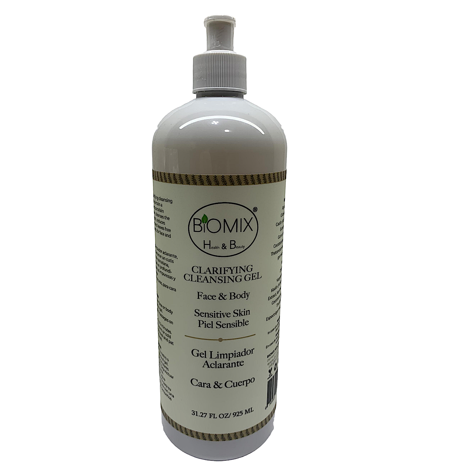 Gel Limpiador Aclarante para Rostro y Cuerpo Piel Sensible Con Miel, Coco, Avena y Extracto de Arroz Acción Rápida 925 Ml