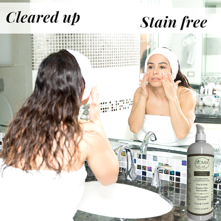 Gel Limpiador Aclarante para Rostro y Cuerpo Piel Sensible Con Miel, Coco, Avena y Extracto de Arroz Acción Rápida 925 Ml