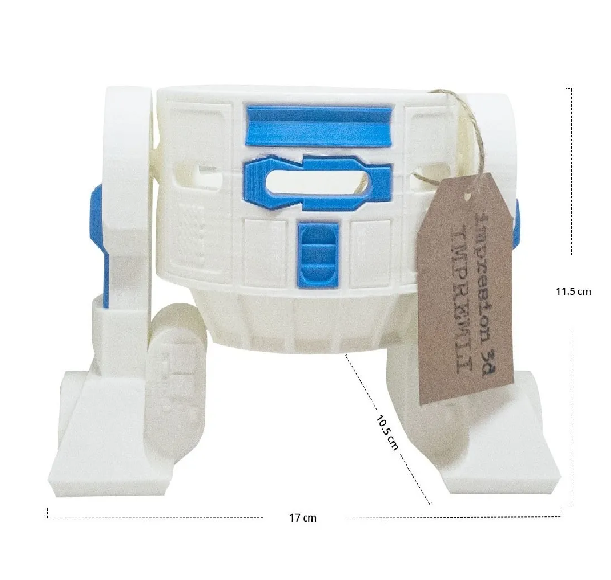 Soporte Alexa Echo Dot 4 Ta Gen Tipo R2d2 Star Wars Blanco