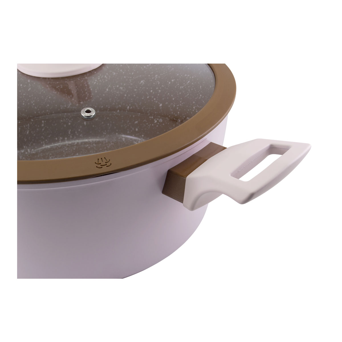 Batería de Cocina de Aluminio con Base de Inducción Alfa Rosa CO-85915