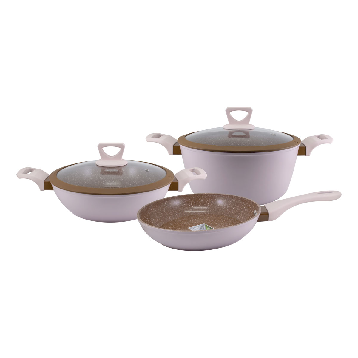 Batería de Cocina de Aluminio con Base de Inducción Alfa Rosa CO-85915