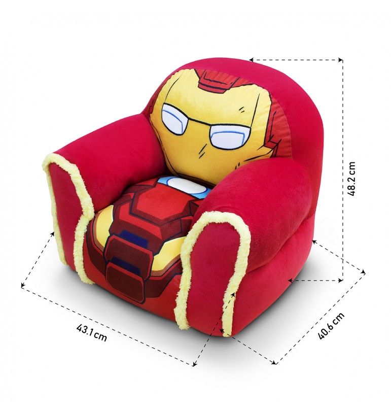 Sillón Puff Iron Man Marvel para niños