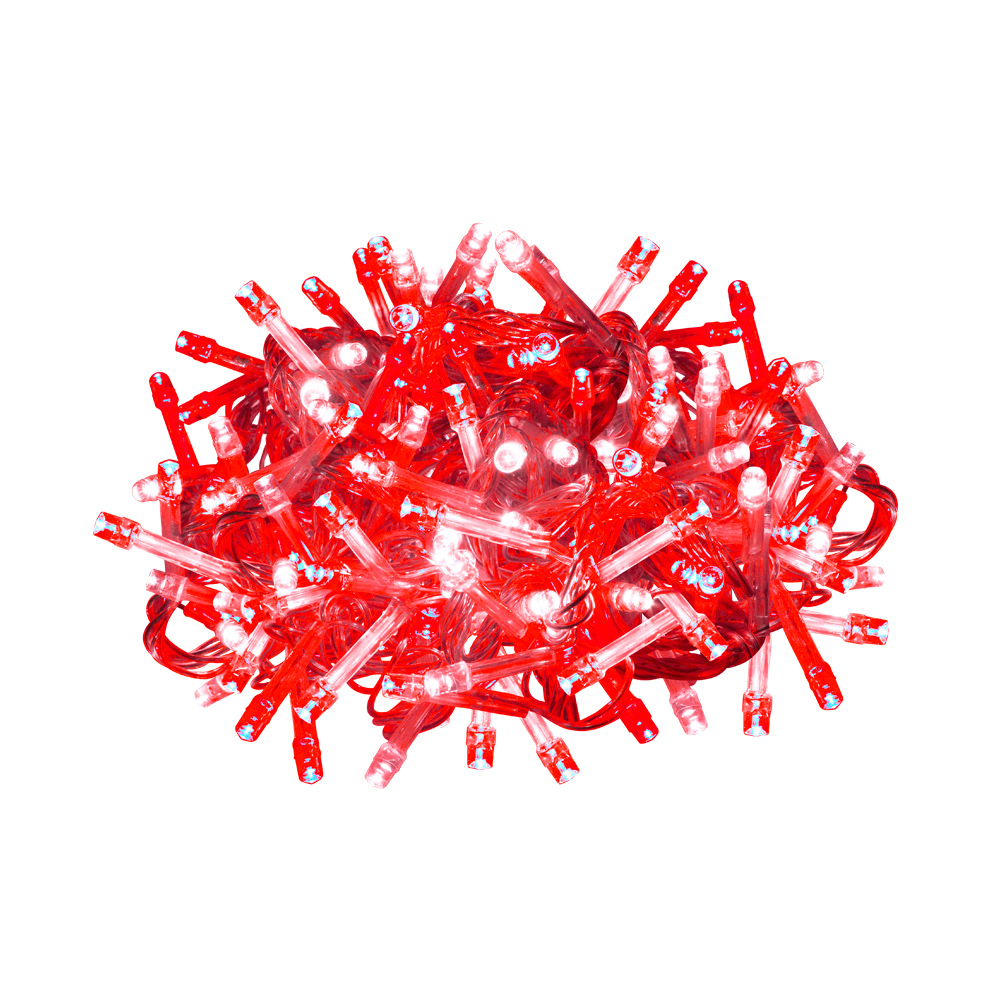 Serie Navideña 300 Led Luz Roja/blanca 15 Mts 8 Funciones