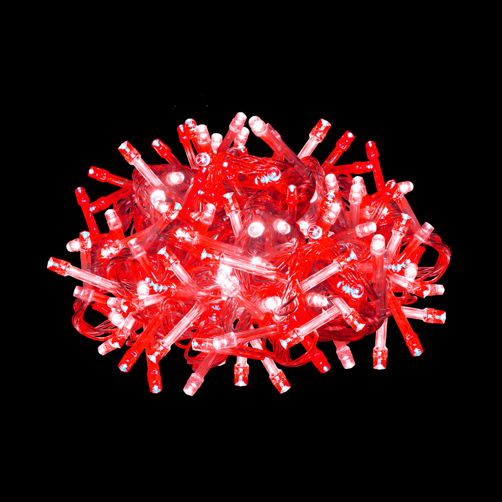 Serie Navideña 300 Led Luz Roja/blanca 15 Mts 8 Funciones
