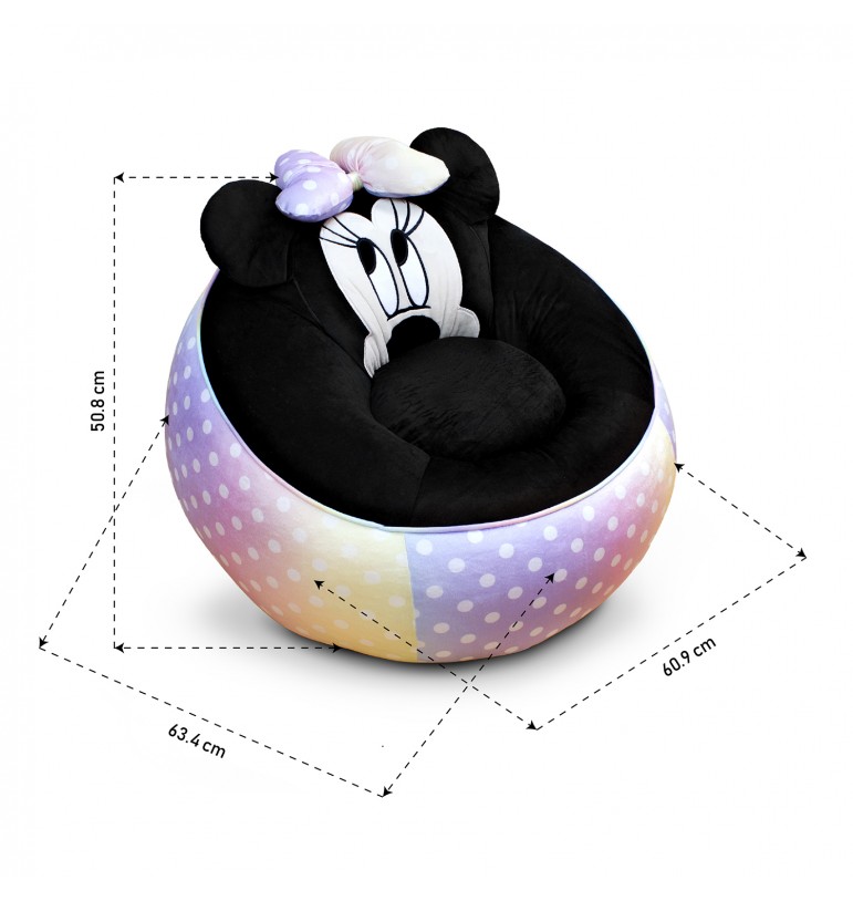 Sillón Puff Minnie Mouse Disney para niñas